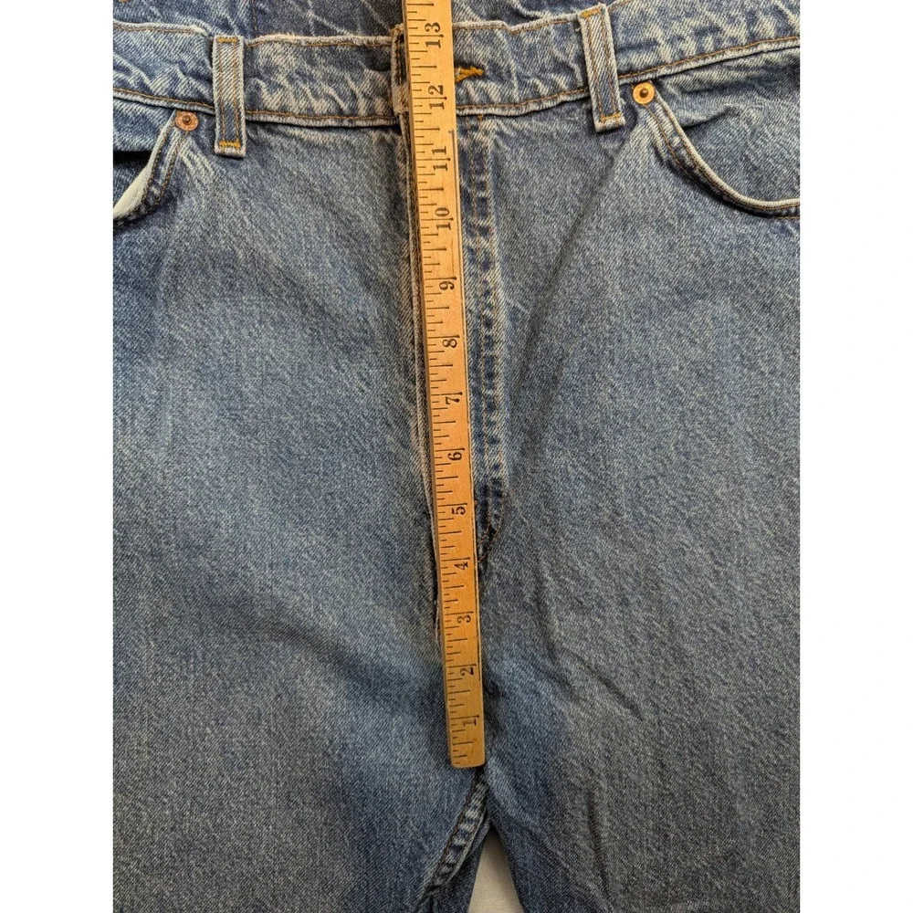 Levis‎ 505 Regular Fit Straight Leg Blue Denim Jeans Orange Tab Mens 40x30 VTG